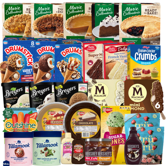 Sundaes, Desserts + Pies